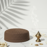 Rasha Light Brown koofi - samll border