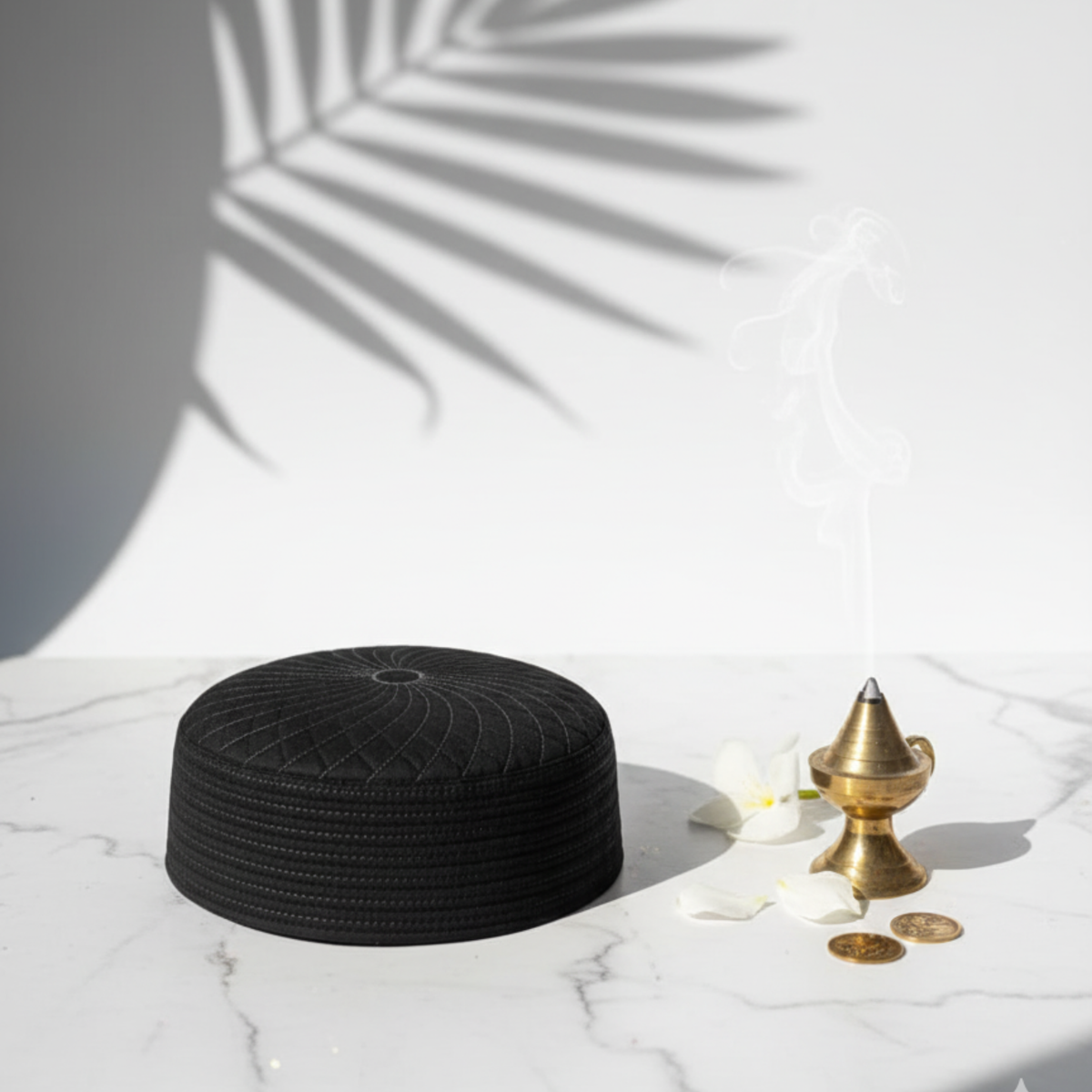 Rasha Black Koofi - small border