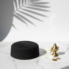 Rasha Black Koofi - small border